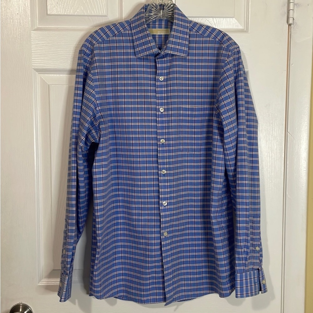 Michael Kors Long sleeves botton front Sz: S vintage western men plaid shirt